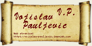 Vojislav Pauljević vizit kartica